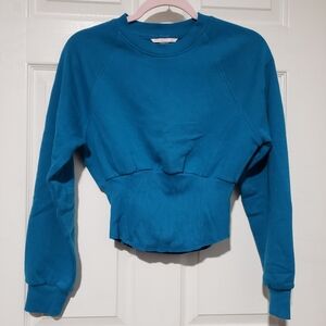 Victoria Secret Cotton Fleece Corset Crewneck